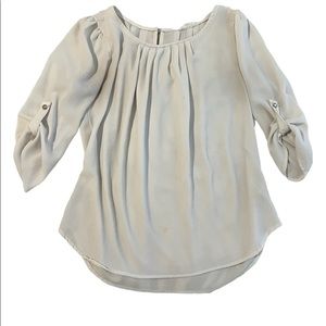 Off-white medium agaci sheer white women’s office top